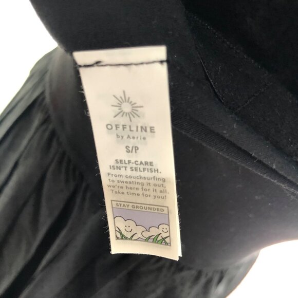 Offline‎ By Aerie Black Dress With Orange Straps S/P Nylon & Elastane NWOT - Picture 2 of 11